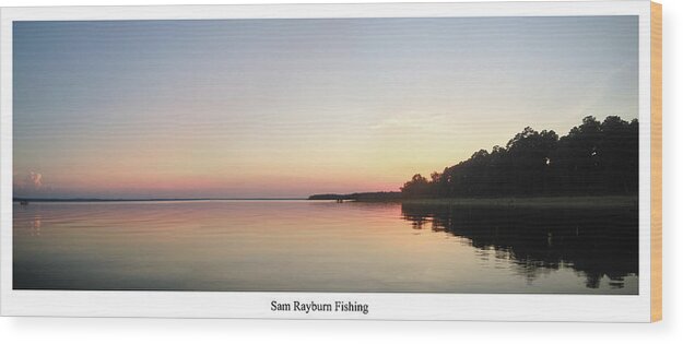 Rayburn Wood Print featuring the photograph Lake Sam Rayburn by Max Mullins