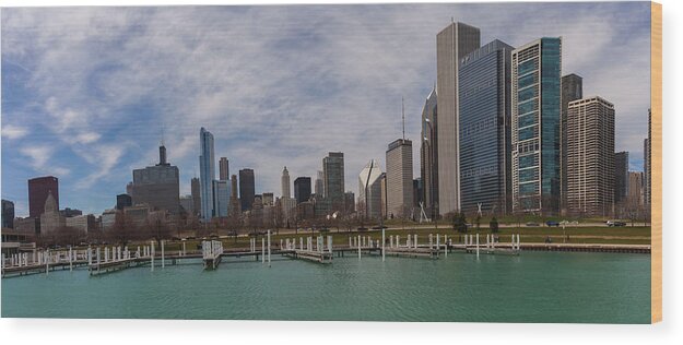 Chicago Bay Wood Print featuring the photograph Chicago Bay by Chris Spencer