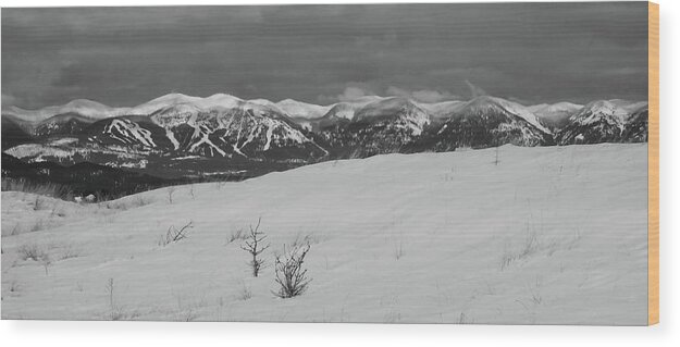 Ski Wood Print featuring the photograph Ski Big Mountain by Whispering Peaks Photography
