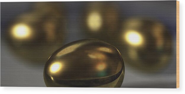 Eggs Wood Print featuring the digital art Golden Eggs by James Barnes