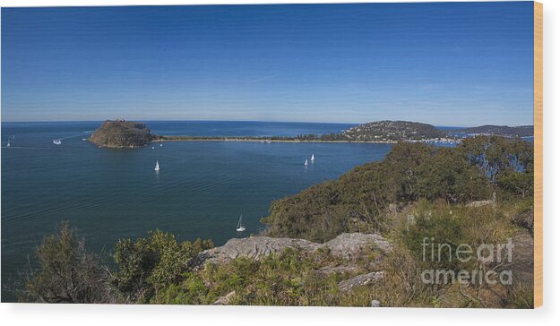 Pittwater Wood Print featuring the photograph Pittwater panorama #1 by Sheila Smart Fine Art Photography