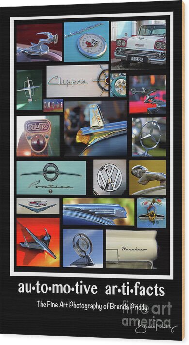 Brenda Priddy Wood Print featuring the photograph Automotive Artifacts - Poster 2 by Brenda Priddy