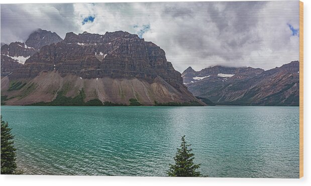 _canada Wood Print featuring the photograph Glacier Melt Lakes and Mountains. #2 by Tommy Farnsworth