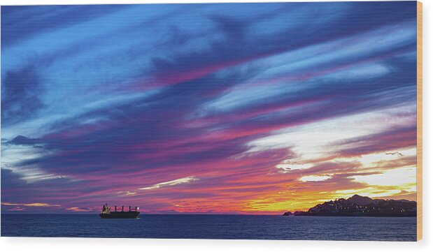 Manzanillo Wood Print featuring the photograph Manzanillo Sunsets #7 by Tommy Farnsworth