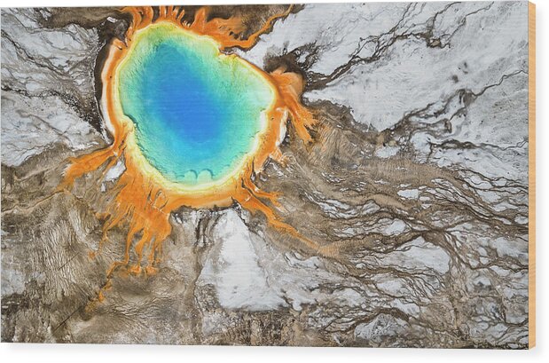 Grand Prismatic Wood Print featuring the photograph Prismatic by Ted Hesser