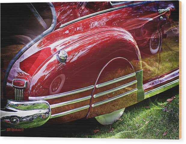 Socal Huntington Beach Hot Rod Car Show Wood Print featuring the photograph Classic Pontiac by SM Shahrokni