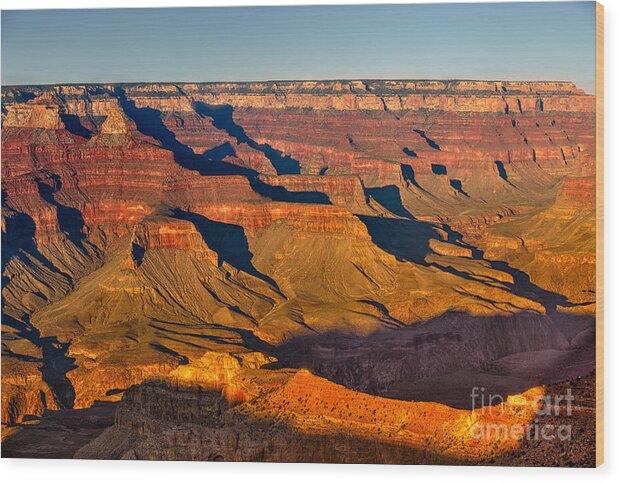 Grand Canyon Wood Print featuring the photograph Grand Canyon at Sunset by Kype Hills