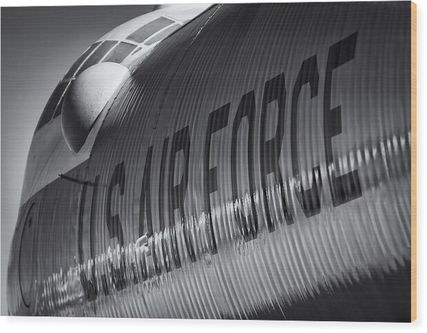 Convair Wood Print featuring the photograph WIth Grey Comes Wrinkles by Jay Beckman