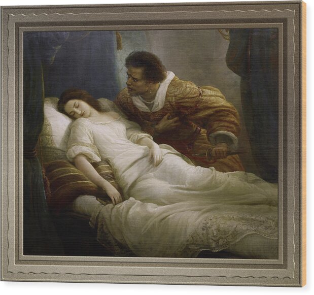 Othello Wood Print featuring the painting Othello by Christian Kohler by Rolando Burbon