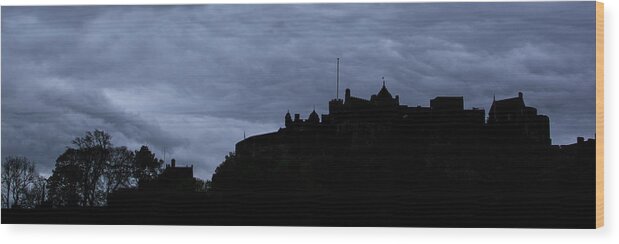 Edinburgh Castle Wood Print featuring the photograph Edinburgh Castle #1 by Veli Bariskan