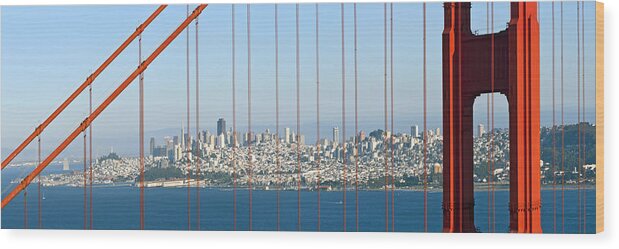 America Wood Print featuring the photograph Golden Gate Bridge #1 by Melanie Viola