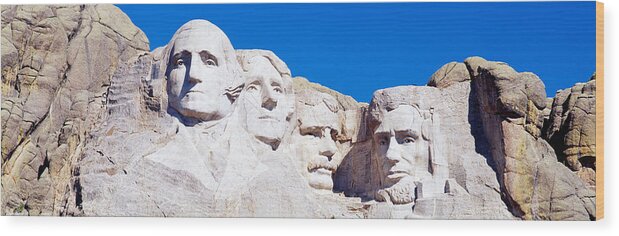 Photography Wood Print featuring the photograph Mount Rushmore, South Dakota, Usa #1 by Panoramic Images