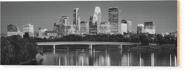 Photography Wood Print featuring the photograph Minneapolis Mn #3 by Panoramic Images