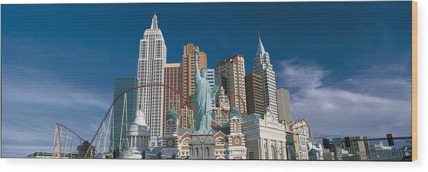 Photography Wood Print featuring the photograph Casino Las Vegas Nv by Panoramic Images