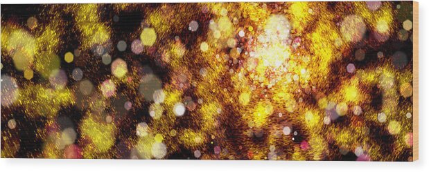 Abstract Wood Print featuring the digital art Falling Dew by Matthew Lindley