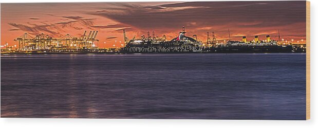 Blue Hour Wood Print featuring the photograph Queen And Princess Look On by Denise Dube