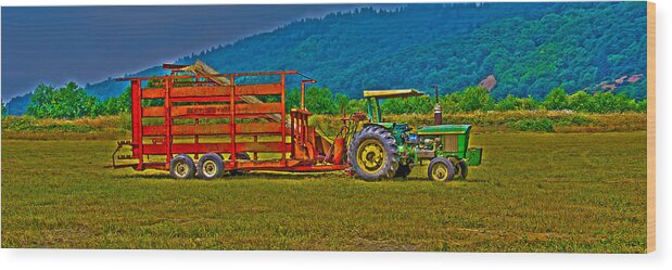 Farm Tractor Wood Print featuring the photograph Redwood CA by Richard J Cassato