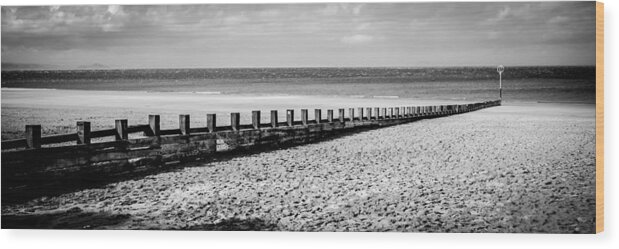 Beach Wood Print featuring the photograph Wooden Groyne by Max Blinkhorn