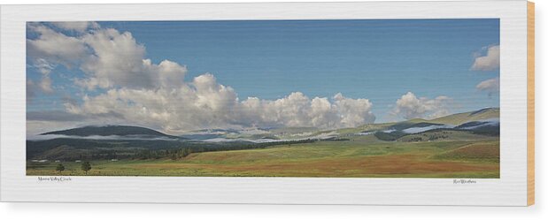 Clouds Wood Print featuring the photograph Moreno Valley Clouds by Ron Weathers