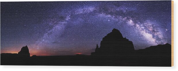 Celestial Arch Wood Print featuring the photograph Celestial Arch by Chad Dutson