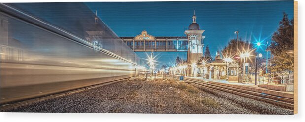 Train Wood Print featuring the photograph Days Go By by TC Morgan