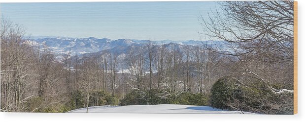 Snowscape Wood Print featuring the photograph Easterly Winter View by D K Wall