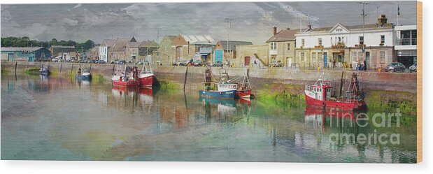 Fishing Boats Wood Print featuring the photograph Fishing Boats in Ireland by Norma Warden