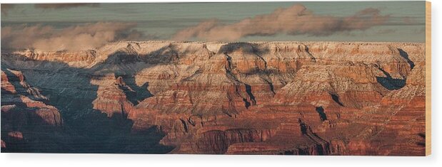 Arizona Wood Print featuring the photograph Grand Canyon Sunset Panorama by Teresa Wilson