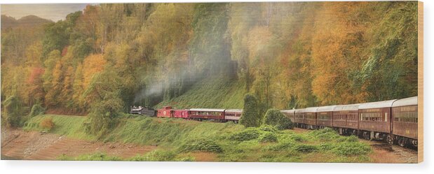 Great Wood Print featuring the photograph Great Smoky Mountains Railroad by Lori Deiter