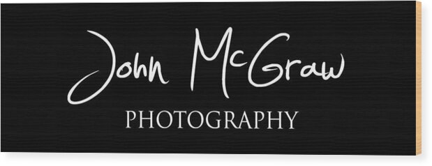  Wood Print featuring the photograph John McGraw Photography Logo 2 by John McGraw