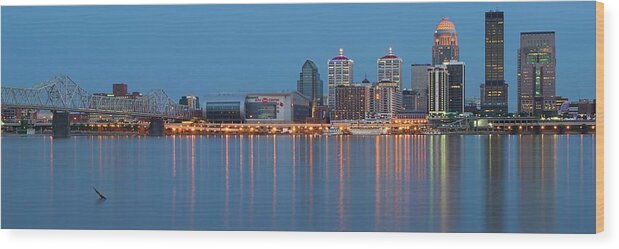 Louisville Wood Print featuring the photograph Lengthy Louisville by Frozen in Time Fine Art Photography