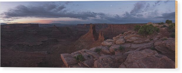 Utah Wood Print featuring the photograph Statues in the Desert by Dustin LeFevre