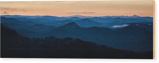 Black Hills Wood Print featuring the photograph Sunset in the Black Hills by Matt Hammerstein