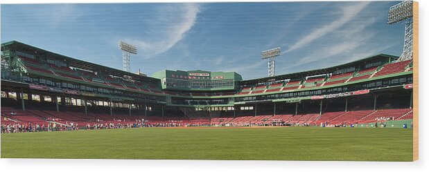 Red Sox Wood Print featuring the photograph The View From Center by Paul Mangold