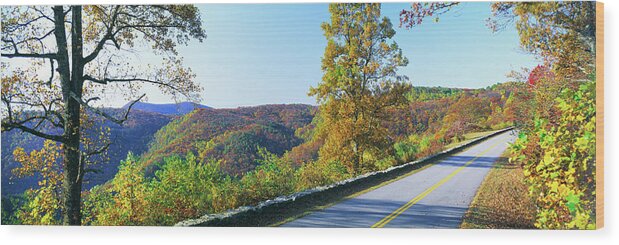 Photography Wood Print featuring the photograph Blue Ridge Parkway, North Carolina, Usa #1 by Panoramic Images