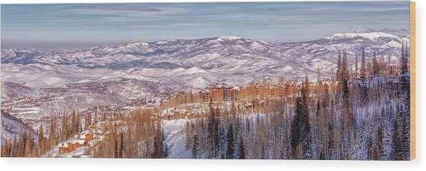 Park City Wood Print featuring the photograph Deer Valley Vista by Donna Twiford