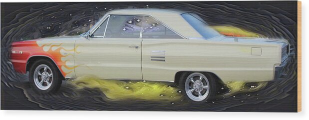 Car Wood Print featuring the photograph Dodge Coronet 500 by Cathy Anderson