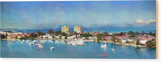 Jamaica Wood Print featuring the photograph Jamaica View by GW Mireles