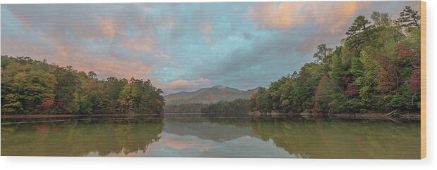 Nature Wood Print featuring the photograph Santeetlah Lake by Joe Leone