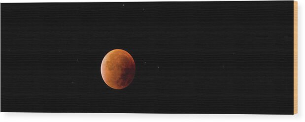 Blood Moon Wood Print featuring the photograph Blood Moon by Angelo DeVal