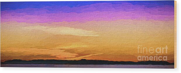California Wood Print featuring the photograph Catalina Sunset 25 by Stefan H Unger