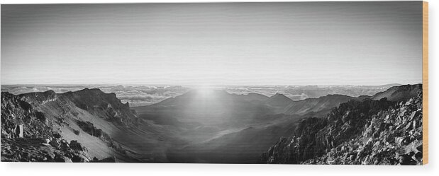 Landscape Wood Print featuring the photograph Daybreak Over Desolation by Robert Mintzes