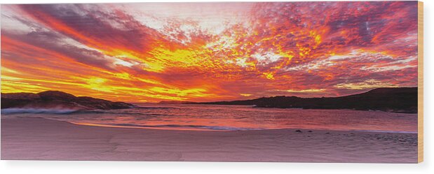Sunset Wood Print featuring the photograph Denmark Sunset by Robert Caddy