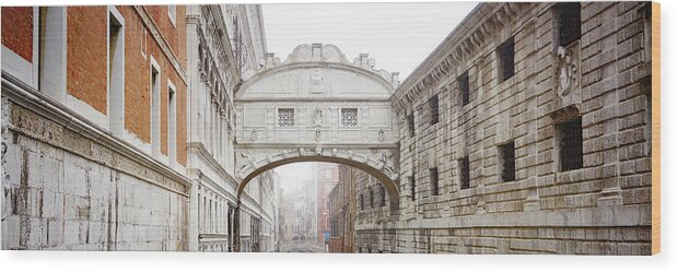 Bridge Wood Print featuring the photograph Dsc3694 - The Bridge of Sighs, Venice by Marco Missiaja