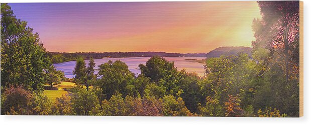 Fine Art Photography Wood Print featuring the photograph Hoxic Sceneic Overlook by Reynaldo Williams