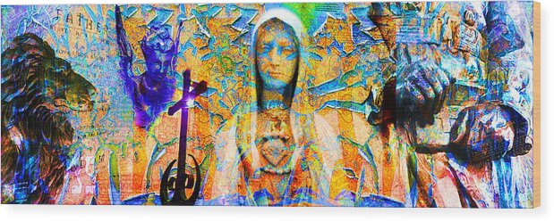 Religious Wood Print featuring the digital art The Chapel by Trey Grantz