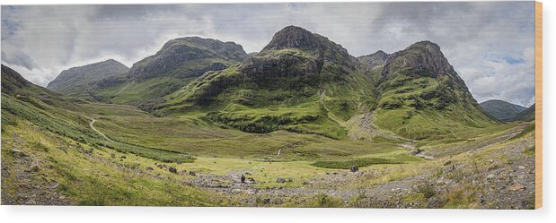 Glencoe Wood Print featuring the photograph The Three Sisters, Glencoe by Nigel R Bell