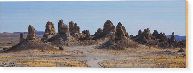 Trona Pinnacles Wood Print featuring the photograph Trona Pinnacles by Brett Harvey