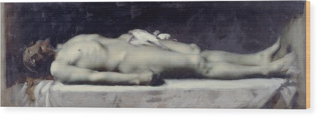 19th Century Painters Wood Print featuring the painting Christ at the Tomb by Jean-Jacques Henner
