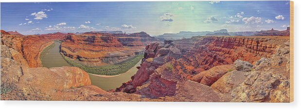 Dead Horse Point State Park Wood Print featuring the photograph November 2021 Dead Horse Point Bend by Alain Zarinelli